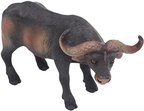 Gemini&Genius Cow Toy for Kids, Realistic Buffalo Safari Animal Figure for Nature Learning