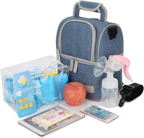 Freezer/Mommy Backpack/Portable Breast Milk Baby Bottle Cooler Bag/Waterproof Baby Milk Bag Travel Thermal Insulated