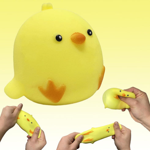AiSiXin Chicken Stress Balls Squishy Toys for Kids Party Favors, Dough Ball, Squeeze Toys for Adults, Funny Cute Farm