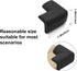 Wome 4 Pack (4, Bed Frame Corner Protector Black: Foam Rubber Guards Bumpers for Bed Table Cabinet Corner Safe Impact