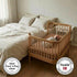 Pack Mini Crib Sheets - Organic Cotton Muslin Fitted Crib Sheet Fitted for and Play - Ultra-Soft and Breathable Crib
