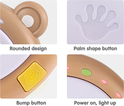 TUMAMA Baby Musical Electronic Toy with Lights & Sounds - Drum Toy for Early Hand Development, Gift for Infants