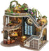 CUTEBEE DIY Dollhouse Miniature Kit, Wooden Tiny House Kit, Creative Room Idea (Magic House)