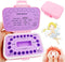 Baby Teeth Keepsake Box, Children Kids Tooth Storage Holder Organizer Printed in English for Child-Wood Memory (Pink)