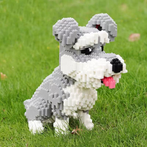 Dog Schnauzer Micro Building Blocks Set (2817PCS) - Gift for Kids and Adults