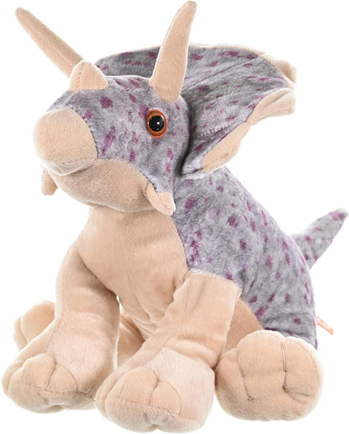 Wild Republic Triceratops Plush, Dinosaur Stuffed Animal, Cuddlekins 12", Multicolor