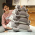Husky Plush Pillow, Huskie Stuffed Animal Toy, Puppy Throw Pillow for Kids and Adults (13.7 Inch)