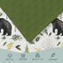 30 40 HawSkgFub Forest Woods Animal Friends Mink Baby Blankets Dotted Backing Boy Girl Shower Gift, Bear Deer Fox
