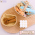 6+ Silicone Bear Shaped Baby Bowl with Suction, Spoon & Fork for Babies Months, Infant Feeding BLW Baby Essentials Must