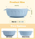 4 Packs iNeibo Porcelain Baby Bowls with Silicone Sleeve for Toddler Feeding, BPA-Free, Non Slip, Microwave