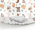 Cute Animals Leaves Baby Nursing Pillow Covers for Boy Girl Bear Deer Raccoon Squirrel Bunny Hedgehog Owl Nursery