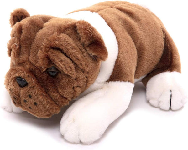 Plushland Realistic Stuffed Animal Toys Puppy Dog, Holiday Plush Figures for Kids,