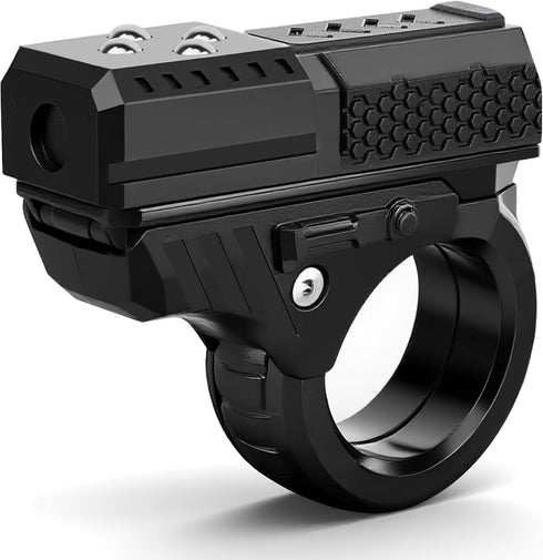 Umnodobn 3D Fidget Spinner Slider Toys, EDC Fidgets Cliker Pistol Toy, Fidget Ring