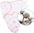 Biloban Swaddle Blankets for Baby Girl, 3-6 Months, Cotton Newborn Swaddle, Lovely Pink Print, 2 Pack