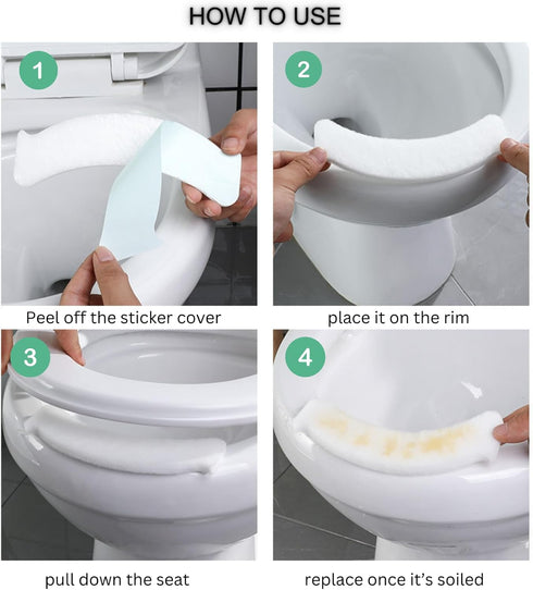 NIVERCE 10 10, Pieces Pee Guard for Toilet Seat, Toilet Splash Guards, Disposable Potty Training Splash Guard for Adult