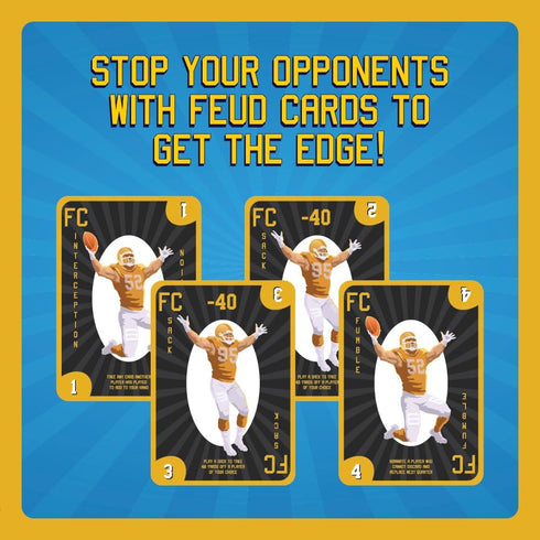 Fast, Fun Football Card Game for Families, Games Nights, Vacations & Tailgates | Enjoyed by Kids, Teens and Adults |