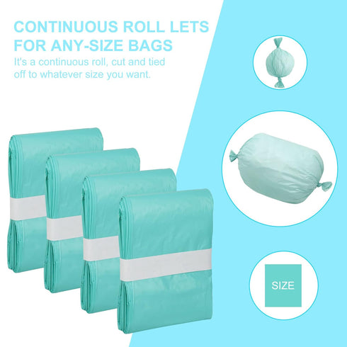 Lisyee 4 Pack 280 Adult Diaper Liner Refills Compatible with Janibell Akord Slim Model Adult Diaper System, Green