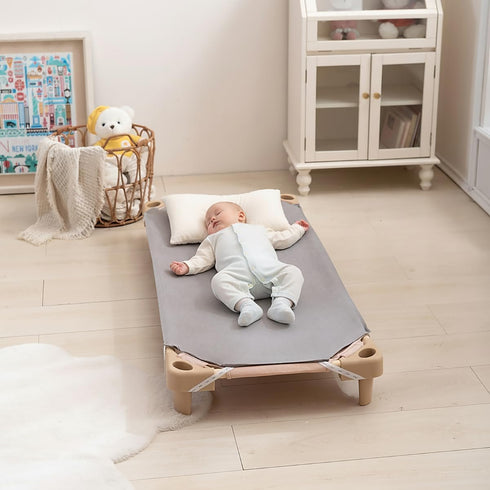 2 23" 51", Pcs Cot Sheet for Daycare, X Grey Daycare Cot Bedding with Corner Elastic Loops for Child Boys Girls,Soft