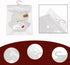 aimpiwt 10 Pack Set Clear Doll Clothes Storage Bags with Hanging Rod & Hooks, Compatible with Labubu Clothes - PVC