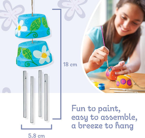 4M Make A Wind Chime Kit - DIY Gift for Kids, Boys & Girls - Construct & Paint A Wind Powered Musical Chime Arts &