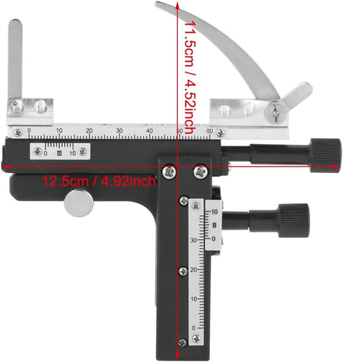 Microscope Moveable Stage: Professional Attachable Mechanical X-Y Stage Caliper with Scale for Microscope