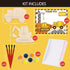 Jekocet 24 Construction Party Favors Pcs Construction Birthday Party Supplies Construction Cards with Wooden Painting