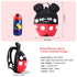Baby Toddler Leash Backpack, Anti-Lost Travel Bag Harness Reins for Boys Girls (Black Red, 1-5 Years)