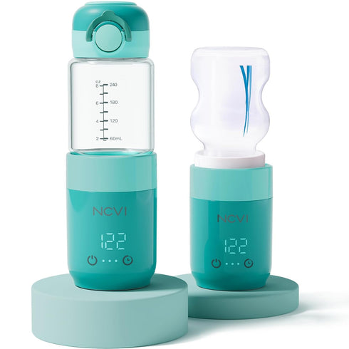 NCVI Portable Glass Bottle Warmer for Baby Travel on The Go, Car