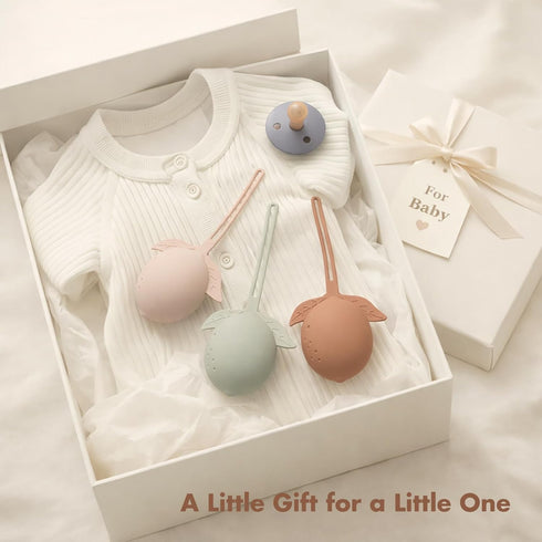3 Pack-Ivory+Sage+Blush Silicone Pacifier Holder Case Binky Holder Silicone Pacifier Case for Boys Girls Portable Paci