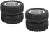 2pcs Durable RC Car Rear Tires, 52mm Aluminum Alloy Upgrade Parts for WPL D12 1/10 RC Truck, Silver