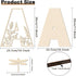 12 Inch Layered Large Wooden Letters for Wall Decor, Flowered Paintable Wooden Nursery Letters for Crafts Wood Alphabet