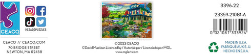 1000 Piece Jigsaw Puzzle - Grandma's Country House by Ceaco - David MacLean