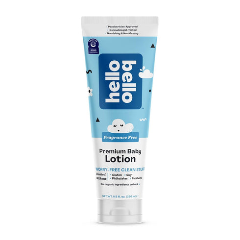 Hello Bello Premium Baby Lotion, Vegan and Cruelty Free, Fragrance Free, 8.5 FL Oz
