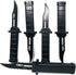 4 Pcs Retractable Fake Knife Toy, Plastic Funny Trick Gadget Props for Halloween Fools Day Party