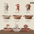 18M+Baby Set 6 Nueplay Bathtub Toys for Toddlers Bath Toys with Animal Finger PuppetsStackable Boat TrainGift for Baby