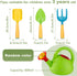 Biubee Kids Gardening Tools Set - Watering Can Toy, Shovel, Hand Rake, Metal with Sturdy Plastic Handle, Garden Toys