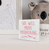 NKBINLILI Wooden Box Sign: She Will Move Mountains - Inspirational Girls Room Decor, Motivational Nursery Gift for Baby