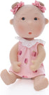 7 Inch 5 3+ Potato Baby Doll, Mini Baby Doll with Movable Joints, Thumb-Sucking Pose, Full Body Vinyl Doll for Play
