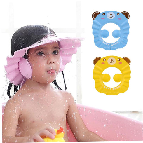 NIOMICO Baby Shampoo Cap Adjustable Toddler Shower Ear Protection Shield Sun Shading Hat