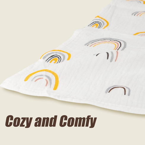 Kvoike 39 39 Inches Muslin Swaddle Blankets for Newborn, Baby Blankets for Boys Girls, Large X Breathable Soft Blanket