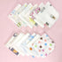 FGDTREE 10Pcs 20x20cm Set Baby Washcloths Cute Cartoon Print Double Layer Gauze Infant Face Towel Reusable Wipes