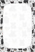 Pigsaly 27x39 Inch Crib Sheets Black White Puppy Schnauzer Dogs Baby Sheet for Standard Crib Mattress Boys Girls