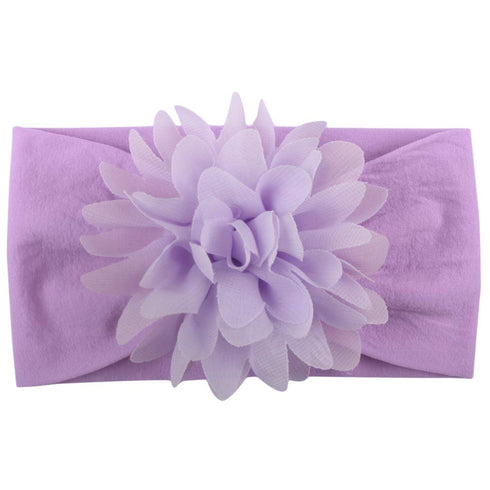 Toptim Baby Head Wrap - Chiffon Flowers Newborn Infant Soft Nylon Headbands