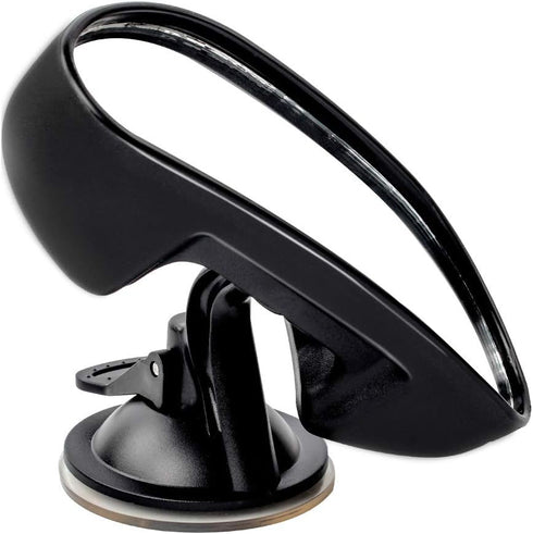 GES Rear View Mirror - 360 Degree Adjustable with Strengthen Suction Cup for Car (5.9 x 2.2 Inch, Black)