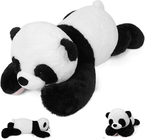 5 lbs, 27 inches Panda Weighted Stuffed Animals, Cuddly Weighted Plush Pillow, Giant Plushie Ideal Gift for Adults &