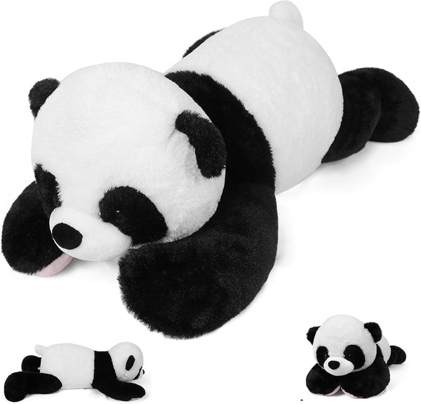 5 lbs, 27 inches Panda Weighted Stuffed Animals, Cuddly Weighted Plush Pillow, Giant Plushie Ideal Gift for Adults &