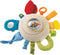 HABA Teether Cuddly Rainbow Round - Soft Activity Toy with Rattling & Teething