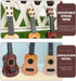 Kisangel 1pc Kids Ukulele Guitar Toy, Musical Instrument for Boys and Girls, Brown