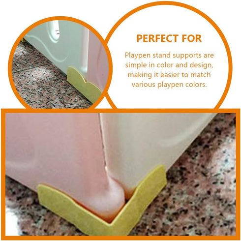 ULTECHNOVO 2pcs Children's Anti-slip Playpen Base Replacement, Stabilizing Supplies for Playpen Fence Holder Bracket