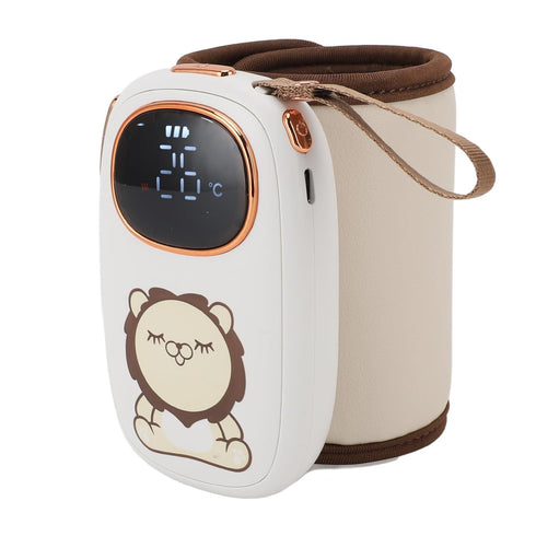 LAISANIM 8000mAh Baby Bottle Warmer Portable, Fast Heating & Constant Temperature for Travel - USB Rechargeable